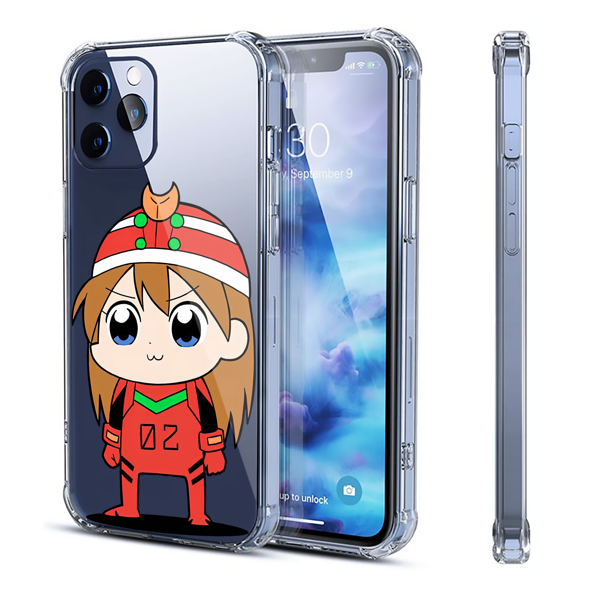 （画像用） EVA 新世紀エヴァンゲリオン 【iPhone 12シリーズ対応】透明スマホケース（クリアソフトケース）